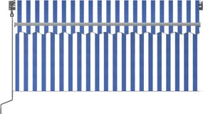vidaXL Ηλεκτρική τέντα με LED και αισθητήρα 3,5 x 2,5 m