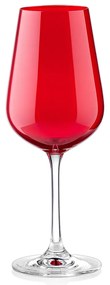 Ποτήρι Κρασιού 360ml Strix Κόκκινο - Crystal Bohemia - 6 ΤΜΧ