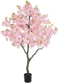 Τεχνητό Δέντρο Cherry Blossom 20677 160cm Pink GloboStar Πολυαιθυλένιο,Μέταλλ