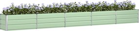 vidaXL Γλάστρα Παστέλ Πράσινο 480 x 50 x 45 εκ Επικαλυμμένος Χάλυβας
