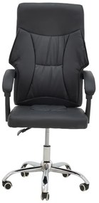Καρέκλα γραφείου διευθυντή Glorin μαύρο pu 60x68x128εκ 60x60x128 εκ.