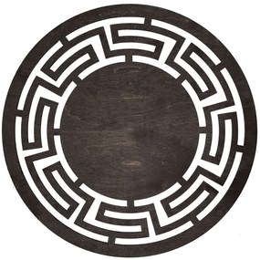 Σουπλά Labyrinth (Σετ 4Τμχ) 36x36cm Wenge Hermia Ξύλο