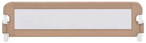 vidaXL Μπάρα Κρεβατιού Προστατευτική Χρώμα Taupe 150x42 εκ Πολυεστέρας
