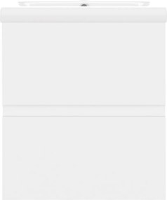 vidaXL Ντουλάπι Μπάνιου με Νιπτήρα Λευκό από Μοριοσανίδα