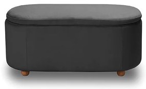 FOSTER ΣΚΑΜΠΟ VELVET GREY ΜΕ ΑΠΟΘ. ΧΩΡΟ 99Χ45X45εκ. 99Χ45X45εκ.