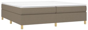 ΚΡΕΒΑΤΙ BOXSPRING ΜΕ ΣΤΡΩΜΑ TAUPE 200X200 ΕΚ. ΥΦΑΣΜΑΤΙΝΟ 3144550