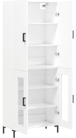 vidaXL Ντουλάπι Λευκό 69,5x34x180 εκ. από Επεξεργασμένο Ξύλο