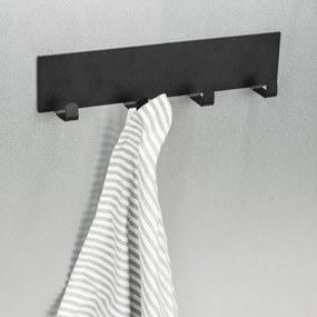 Μαγνητική Κρεμάστρα 4 Θέσεων (30x2x6.5) Wenko Ima Black 55013100