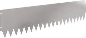 vidaXL Περίγραμμα γκαζόν 10 τμχ. 103 x 25 εκ Stainless Steel Ασημί