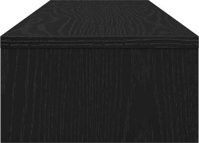 vidaXL Βάση Οθόνης Μαύρη Δρυς 100x24x13 εκ. από Τεχνητό Ξύλο