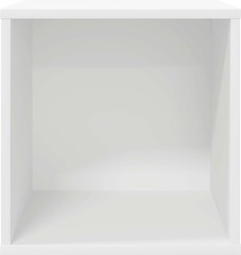vidaXL Κουτί Άλμπουμ Βινυλίου Λευκό 37 x 36,5 x 38 εκ.