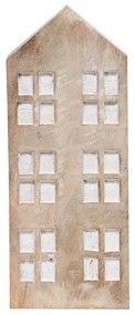 BLOCK L DECO ΣΠΙΤΙ ΞΥΛΟ MANGO WHITE WASHED 9,5x3,5xH25cm - 026858