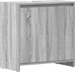 vidaXL Ντουλάπι Μπάνιου Γκρι Sonoma 60x33x60 εκ. Επεξεργασμένο Ξύλο
