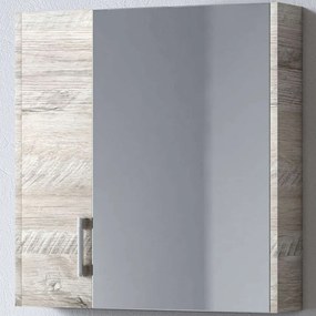 Καθρέπτης Μπάνιου Με Ντουλάπι Savina 3MSA065NO0W 61x14x65cm Natural Oak Μελαμίνη