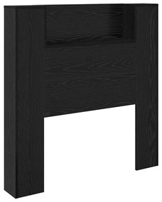 vidaXL Κεφαλάρι Μαύρη Οξυά 100 x 15 x 103,5 εκ. Επεξεργασμένο ξύλο