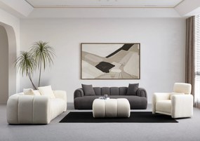 3-Seat Sofa Puffy 3 - White White