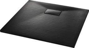 vidaXL Βάση Ντουζιέρας Μαύρη 90 x 80 εκ. από SMC