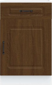 vidaXL ντουλάπι βάσης κουζίνας Kalmar Καφέ δρυς Επεξεργασμένο Ξύλο