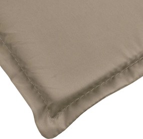 vidaXL Μαξιλάρια ξαπλώστρας Taupe