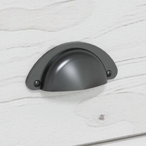 vidaXL Τραπέζι Κονσόλα BODO Λευκό 91x35x74 εκ. Μασίφ Ξύλο Πεύκου