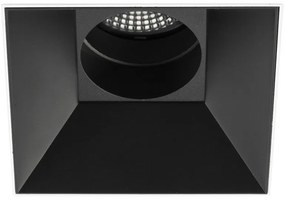 Σποτ Led Χωνευτό Deep60 C 3043593012 Χωρίς Πλαίσιο 15° 3000K 580lm CRI90 Black Faro Barcelona Τετράγωνο