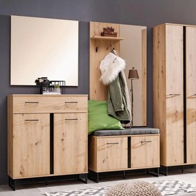 Καθρέπτης Τοίχου Sardinia OG Artisan Oak 80x2x80 εκ. 80x2x80 εκ.