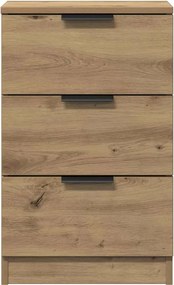 vidaXL Κομοδίνα 2 τεμ.Αρτισιανή Δρυς 40x36x65 εκ. Επεξ. Ξύλο
