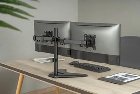 BRATECK βάση γραφείου για 2x οθόνες LDT66-T024, 17-32", έως 9kg