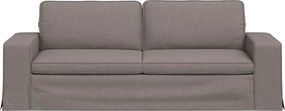 vidaXL Καναπές Taupe 222 x 80 x 82 εκ ύφασμα