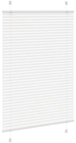 vidaXL Πλισέ περσίδα Λευκό 90x150 cm Πλάτος υφάσματος 89,4 cm