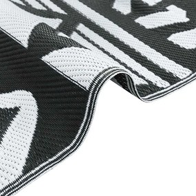 vidaXL Χαλί εξωτερικού χώρου ARAKIL Μαύρο 120x180 cm PP