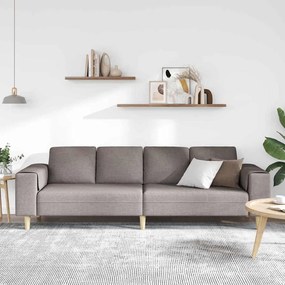 vidaXL Σετ Καναπέ Taupe ύφασμα