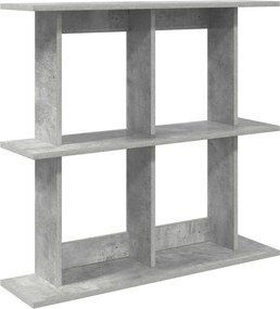 vidaXL Ράφι Τοίχου Γκρι Σκυροδέματος 80 x 20 x 75 εκ