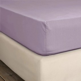 Σεντόνι Μονό Με Λάστιχο (100x200+32) Nima Unicolors SS24 Λιλά