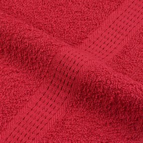 vidaXL Πετσέτες 10 τεμάχια Κόκκινο 100x200 εκ. 360 γρ/μ² 100% βαμβάκι