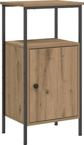 vidaXL Κομοδίνο τεχνίτης Δρυς 41x31x80 εκ. από Επεξεργασμένο Ξύλο