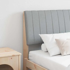 vidaXL Ταπετσαρισμένο κεφαλάρι Ανοιχτό γκρι 180 cm