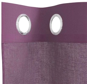 vidaXL Κουρτίνες Voile με ροδέλες 2 τεμάχια Μοβ 140x245 εκ.