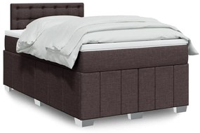 ΚΡΕΒΑΤΙ BOXSPRING ΜΕ ΣΤΡΩΜΑ ΣΚΟΥΡΟ ΚΑΦΕ 120X200 ΕΚ. ΥΦΑΣΜΑΤΙΝΟ 3287052