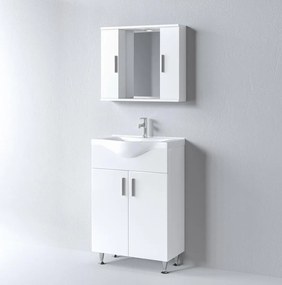 Set Bathroom Furniture IRENE 65 White 65x46x150 εκ.