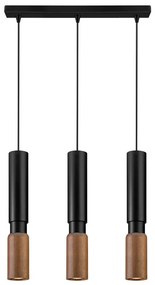 Φωτιστικό Οροφής - Ράγα 01300-07BR GU10 70cm Black Luma