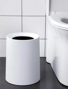 Κάδος απορριμμάτων PP 10lt 23x23xΥ31εκ. εκρού