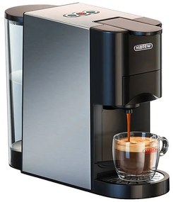 HiBREW Καφετιέρα για Κάψουλες H3A 4σε1 19bar (Μαύρο/Ασημί)
