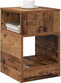 vidaXL End Table Παλιό ξύλο 30,5 x 30 x 45 εκ Επεξεργασμένο ξύλο