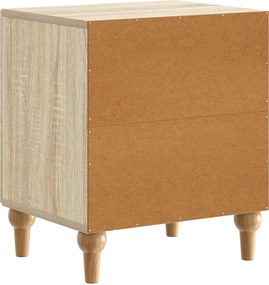 vidaXL Κομοδίνο 2 τμχ. Sonoma Δρυς 43 x 34,5 x 50 εκ