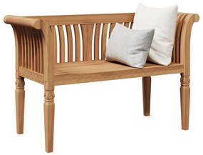 vidaXL Πάγκος Κήπου 127.5x52x80 εκ. Μασίφ Ξύλο Teak