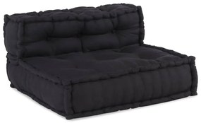 Modular Pouffe Anthracite 70x70x54 ύφασμα - Ανθρακί