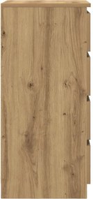 vidaXL Συρταριέρα με Συρτάρια Τεχνίτης Δρυς 37,5x35x99 εκ. Επεξ. Ξύλο