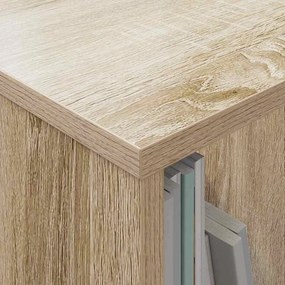 vidaXL Ράφι Περιοδικών Δρύς Sonoma 102 x 30 x 45 εκ.