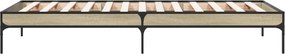 vidaXL Πλαίσιο Κρεβατιού Sonoma Δρυς 100x200 εκ. Επεξ. Ξύλο &amp; Μέταλλο